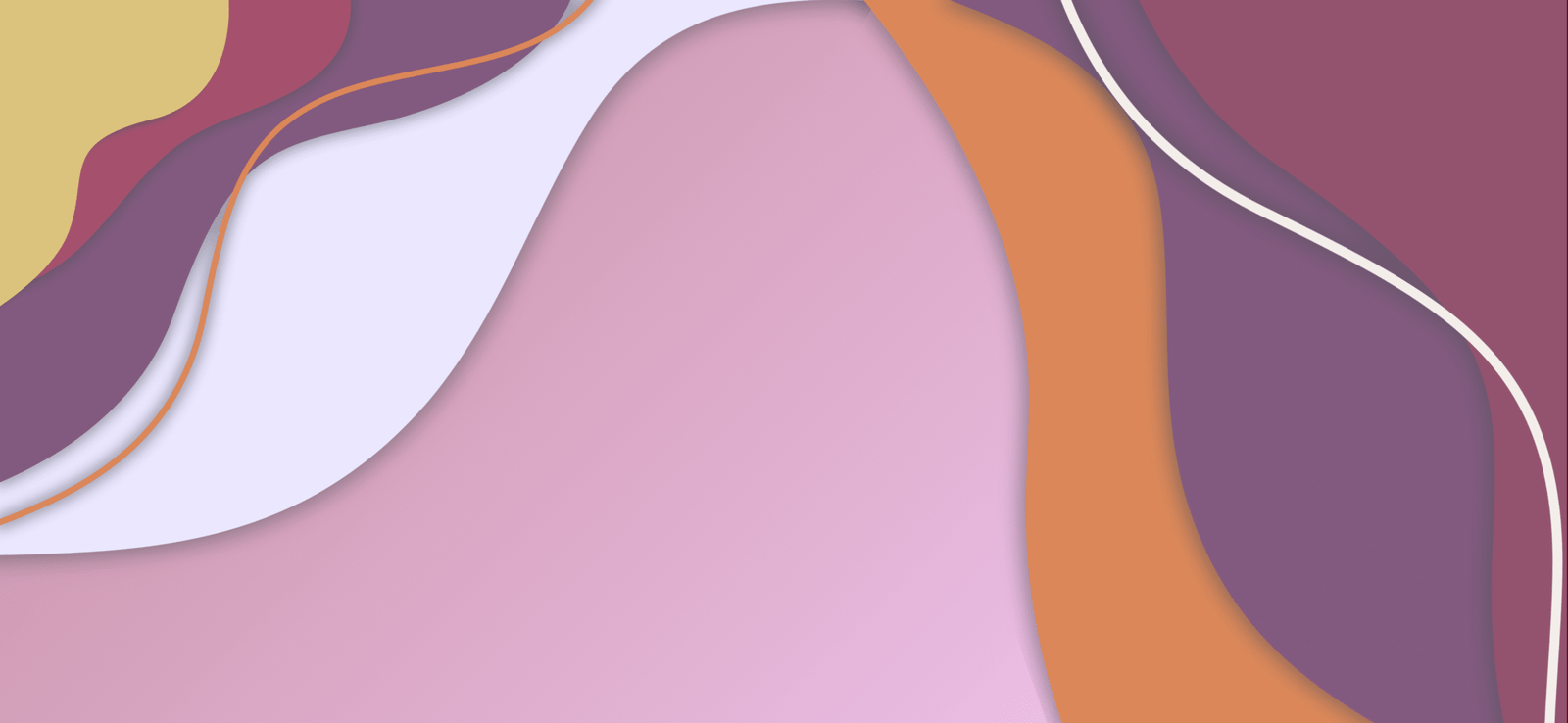 Abstract layered background in pink, purple, orange, and beige tones